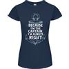 Gildan Vela Capitano Stretto Barca Barge Marinaio Donna Minuta Taglio T-Shirt