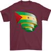 Gil dan Arricciato Sao Tome E Principe Bandiera Giorno Calcio T-Shirt 100% Cotone