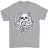 Gildan T-Shirt Cthulhu Skull Da Uomo 100% Cotone
