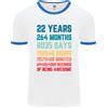 Fruit of the Loom T-Shirt Ringer Per Uomini Di 22 Anni Per Il 22° Compleanno