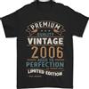 Gildan T-Shirt Uomo Vintage Premium 20 Anni 2006 100% Cotone