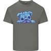 Gildan Una Maglietta Per Bambini Pug Acquerello Blu