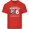 Gildan 6 Anno Matrimonio Anniversario 6th Rugby Uomo Cotone Leggero T-Shirt