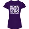 Gildan 80th Compleanno 80 Età Don'T Grow Up Divertente Donna Minuta Taglio T-Shirt