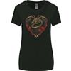 Gildan Dragon Heart Fantasy Art T-Shirt Donna Taglio Ampio