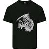Gildan Wasted Life Grim Reaper Biker Gotico Teschio Uomo Cotone Leggero T-Shirt