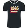 Fruit of the Loom Maglietta Ringer Originale Anni '80 Compleanno 80 Per Uomini FotL