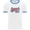 Fruit of the Loom Legend Dal 22° Compleanno 2004 T-Shirt Ringer Uomo