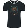 Fruit of the Loom Una Maglietta Ringer Da Uomo Grizzly Bear Fantascienza Del Futuro FotL
