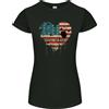 Gildan T-Shirt Donna Petite Cut Love Flag Bikini Atoll Football