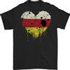 Gildan Maglietta Da Calcio Per Uomini Love Flag North Ossetia 100% Cotone