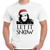 Let It Neve Natale T-Shirt Edizione Uomo Divertente Game Of Thrones Secret Babbo
