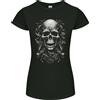 Gildan Motore Teschio Motociclista Meccanico Auto Donna Minuta Taglio T-Shirt