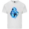 Gildan T-Shirt In Cotone Leggero Da Uomo Con Acquerello Leone
