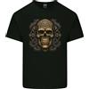 Gildan T-Shirt In Cotone Con Teschio Dorato In Rilievo Per Uomo