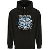 lovetshirts Zero Fooks Given Teschi Biker Moto Uomo Felpa Con Cappuccio 80% Cotone
