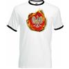 Fruit of the Loom Polonia Bandiera Fiamme Uomo Lucido T-Shirt Independence Giorno Polska Orzel
