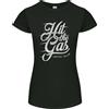Gildan Hit The Gas Motociclista Auto Fan Donna Minuta Taglio T-Shirt