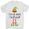 Gildan Im Non Corto Im Elfo di Taglia Divertente Natale T-Shirt 100% di Cotone