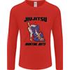 Gildan Maglietta A Maniche Lunghe Da Uomo Jiu Jitsu Word Cloud MMA Mixed Martial Arts