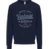 Awdis Felpa Vintage Anno 25° Compleanno 2001 Uomo Blu Navi