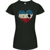 Gildan Love Flag Los Altos Calcio Donna Taglio Petite T-Shirt