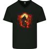 Gildan T-Shirt In Cotone V-Neck Per Uomo Con Teschio Biker Moto Grim Reaper 30