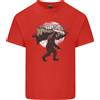 Gildan T-Shirt In Cotone Leggero Per Uomo Con Babbo Natale E Un Albero Di Natale