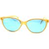 VOGUE Occhiali da Sole Donna a Farfalla Anni 80 Plastica Gialli Blu Italia