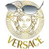 Versace VERSUS VERSACE occhiali da sole uomo vintage anni 90'a b50 metallo donna ovale