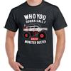 Monster Buster Uomo Divertente Ghostbusters Ispirato T-Shirt Camion Ambulance