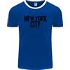 Fruit of the Loom New York City Come Worn By John Lennon Uomo Ringer Fotl