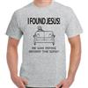 Ateismo T-Shirt Uomo I Trovato Gesù Egli Era Nascondendo Dietro Il Divano Funny