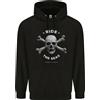 lovetshirts Naviga I Mari Jolly Roger Teschio Pirati Navigazione Felpa Uomo 80% Cotone