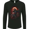 Gildan T-Shirt A Maniche Lunghe Con Teschio Biker Moto Grim Reaper 6