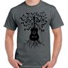 T-Shirt Divertente Da Uomo Chitarra Acustica Albero