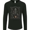 Gildan Gothic Grim Reaper Goth Heavy Metal Skull 6 Maglietta A Maniche Lunghe Da Uomo