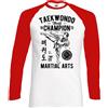 Fruit of the Loom Taekwondo World Champion Uomo Arti Marziali T-Shirt Allenamento Mma Competition