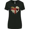 Gildan Love Flag Herm Calcio Donna T-Shirt A Taglio Ampio