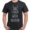 Viking T-Shirt I Raid Con Ragnar Divertente Programma TV Vikings Norsemen