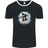 Fruit of the Loom T-Shirt Ringer Per Uomo Skateboard Cloud