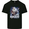 Gildan Babbo Natale Rocks Chitarra Musica Heavy Metal Uomo Cotone Leggero T-Shirt