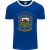 Fruit of the Loom Tutti Gli Uomini Nascono Uguali Welshmen Galles T-Shirt Ringer FotL