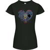 Gildan Love Flag Guam Calcio T-Shirt Donna Taglio Petite