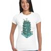 Suono Zone - Donna Divertente T-Shirt Musica Dj Decks Hi-Fi Stero Casse Cuffie