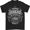 Gildan Maglietta Uomo Premium Legend 22° Compleanno 2004 100% Cotone