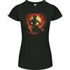 Gildan T-Shirt In Taglio Petite Da Donna Skull Biker Motorcycle Halloween 25