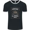 Fruit of the Loom T-Shirt Ringer Da Uomo Edizione Limitata 20º Compleanno 2006 FotL