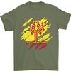 Gildan Maglietta Da Uomo Torn Flag Chuvashia 100% Cotone