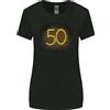 Gildan Maglietta Donna A Manica Larga Neon Per Il 50° Compleanno 50 Anni
